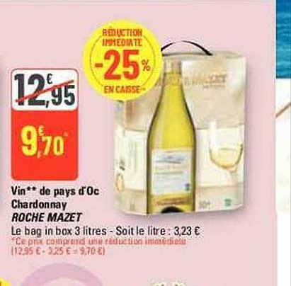 vin de pays d'oc chardonnay roche mazet