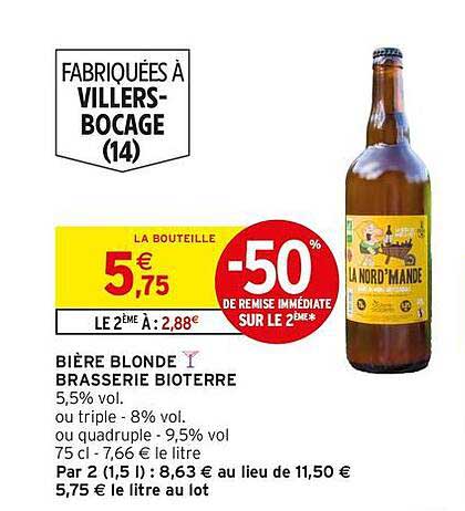 Bière blonde Biotierre