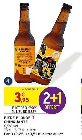 Bière Blonde Chinquante
