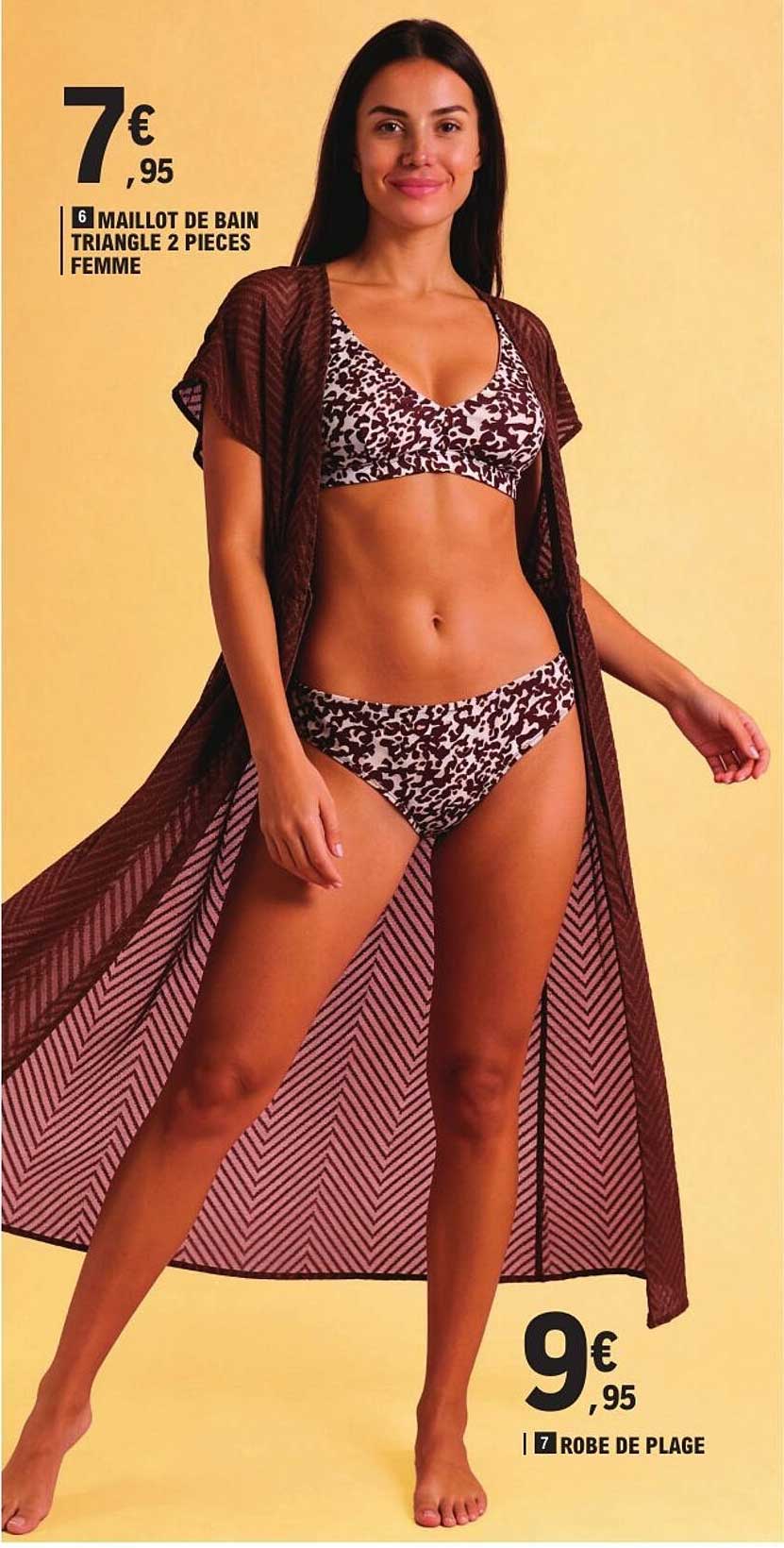 Maillot De Bain Triangle 2 Pieces Femme
