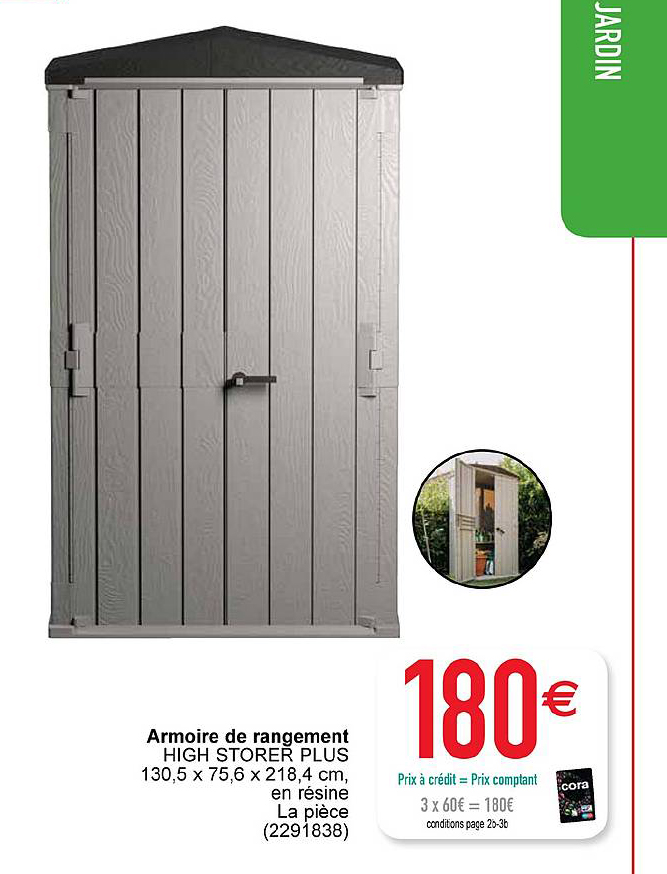 armoire de rangement high storer plus