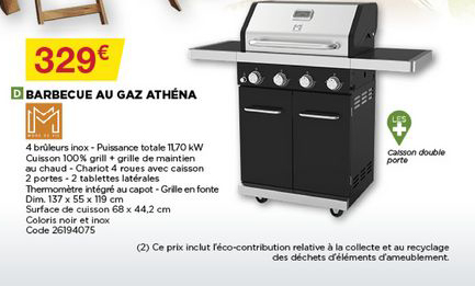 Barbecue Au Gaz Athéna