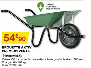 brouette aktiv premium verte