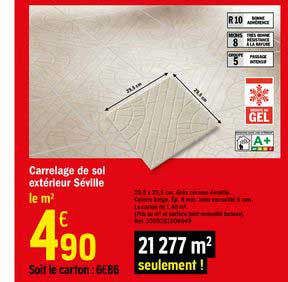 carrelage de sol extérieur séville