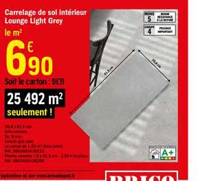 carrelage de sol intérieur lounge light grey