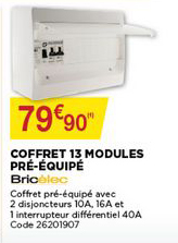 coffret 13 modules pré équipé