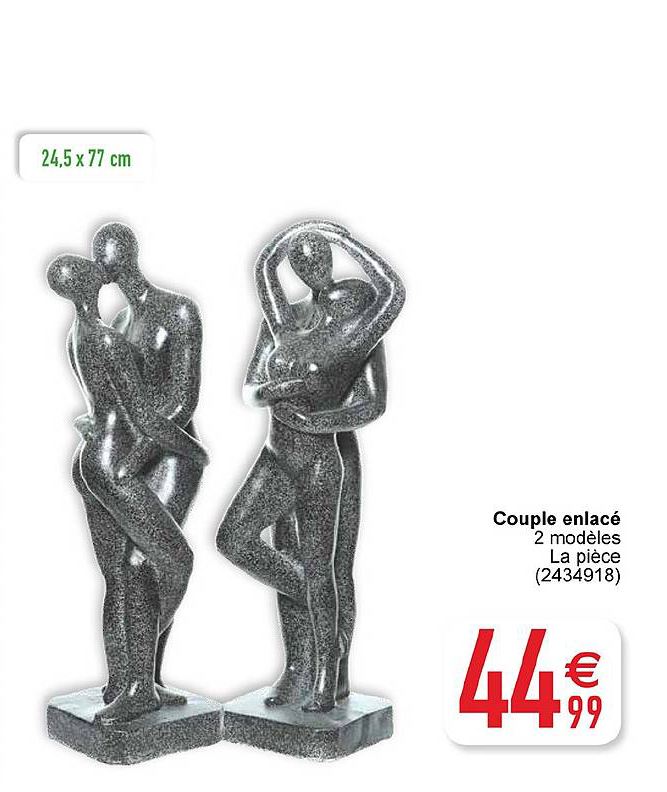 couple enlacé 2 modèles