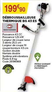 Débroussailleuse Thermique Bg 43 Es