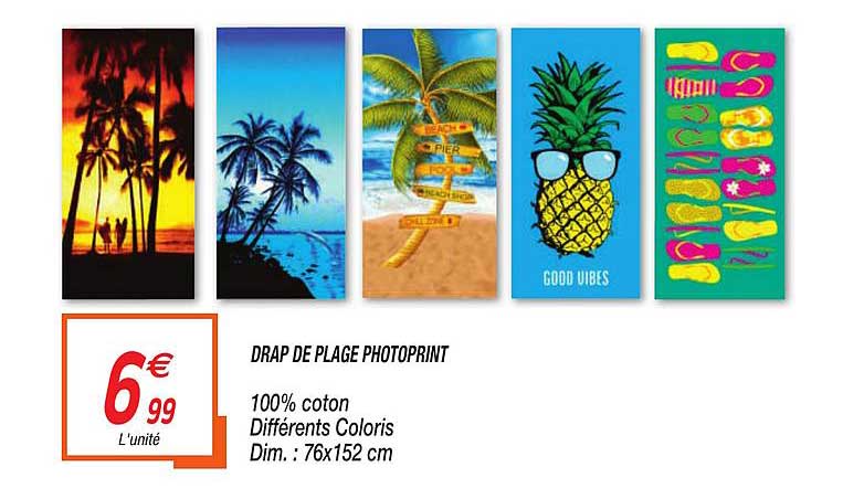 Drap De Plage Photoprint