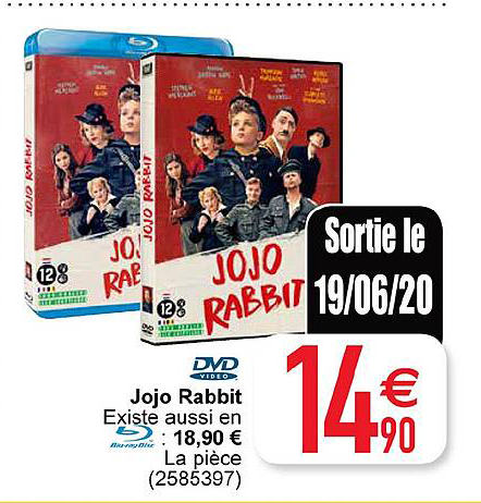 dvd video jojo rabbit