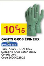 gants gros épineux jardibest