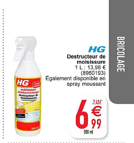 hg destructeur de moisissure