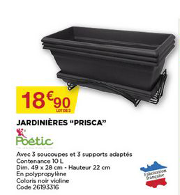 Jardinières Prisca Poétic