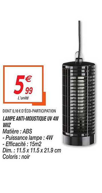 lampe anti moustique uv 4a wiiz