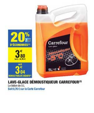 lave glace démoustiqueur carrefour