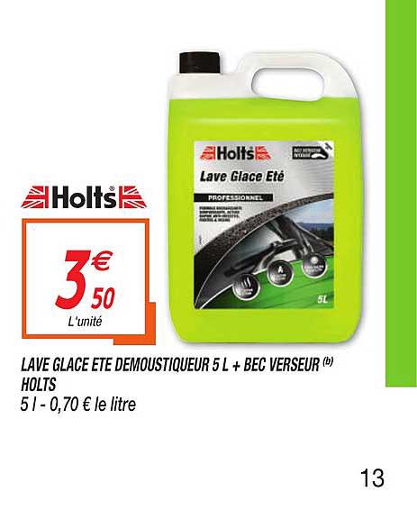 lave glace été démoustiqueur 5 l + bec verseur holts