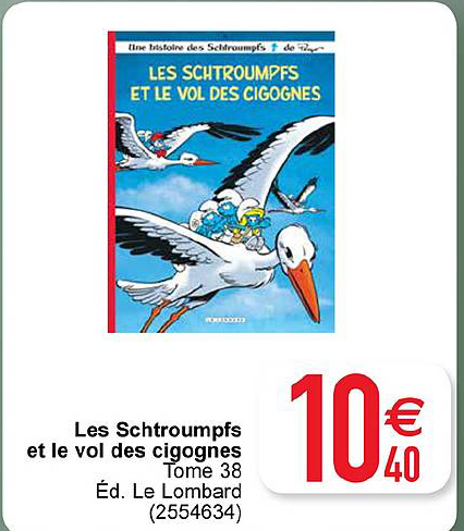 les schtroumpfs et le vol des cigognes tome 38