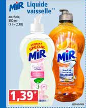 Liquide Vaisselle Mir