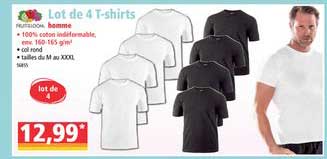 Lot De 4 T Shirts Homme