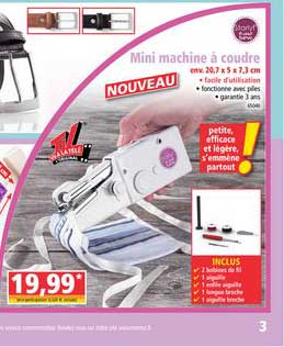 mini machine à coudre