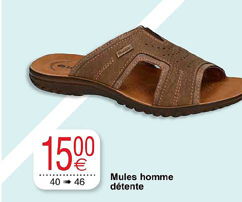 mules homme détente