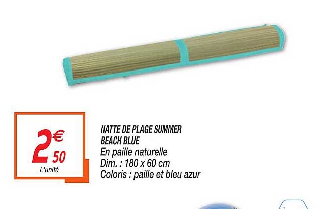 natte de plage summer beach blue