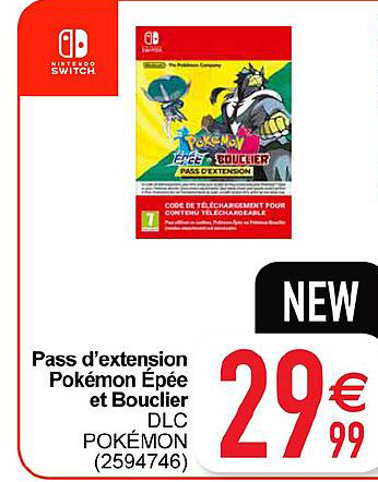 pass d'extension pokémon épée et bouclier