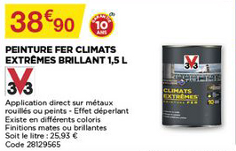 penture fer climats extrêmes brillant 1.5 l