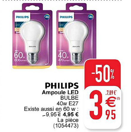 philips ampoule led bulbe