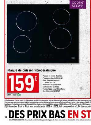 Plaque De Cuisson Vitrocéramique