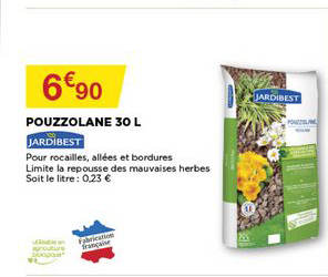 pouzzolane 30 l jardibest