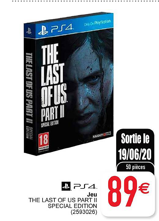 ps4 jeu the last of us part ii special edition