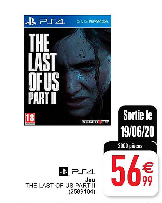 Ps4 Jeu The Last Of Us Part Ii