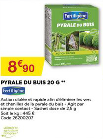 pyrale du buis 20 g fertiligène