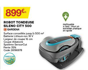 robot tondeuse sileno city 500 gardena