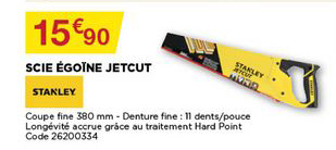 scie égoïne jetcut stanley