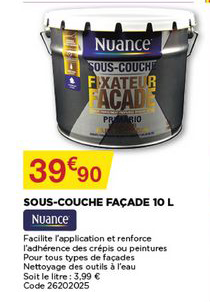 sous couche façade 10 l nuance