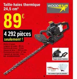 taille haies thermique 24.5 cm3