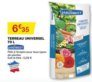 terreau universel 70 l jardibest