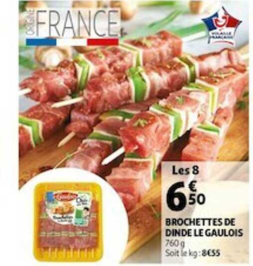 brochettes de din le gaulois