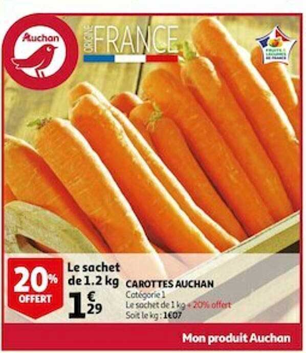 Carottes Auchan
