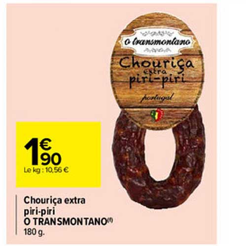 chouriça extra piri-piri o transmontano