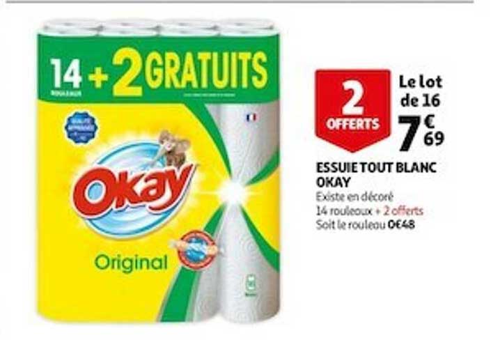 essuie tout blanc okay