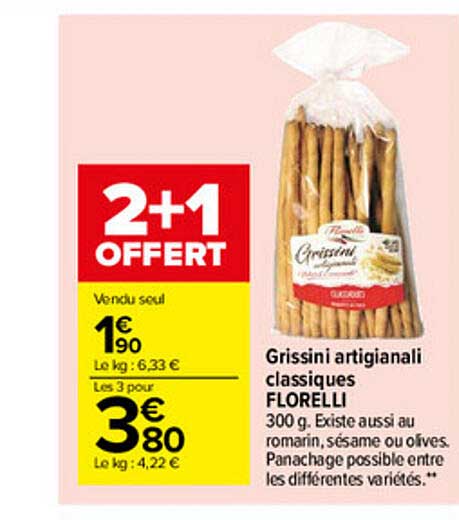 grissini artigianali classiques florelli