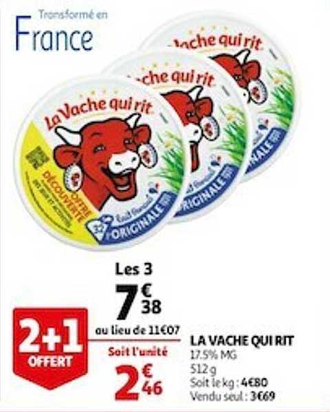 La Vache Qui Rit 2+1 Offert