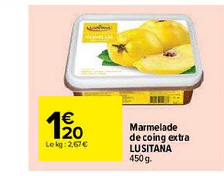 marmelade de coing extra lusitana
