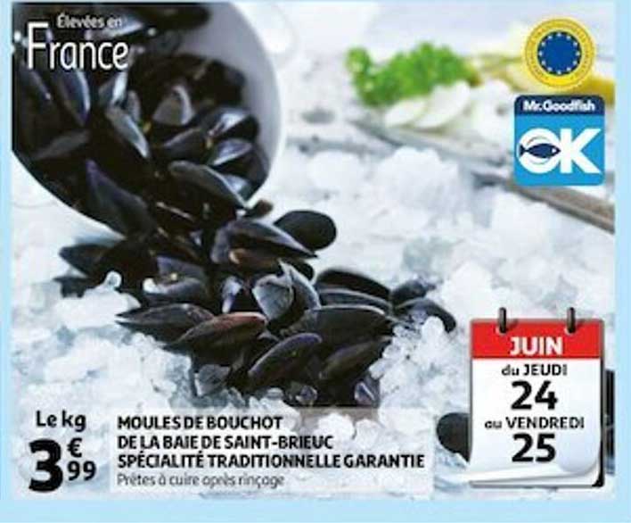 moules de bouchot de la baie de saint-brieuc spécialité tradicionnelle garantie