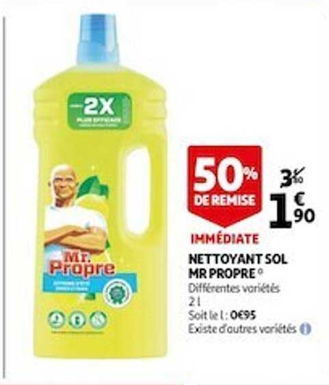 nettoyant sol mr propre 50% de remise immédiate