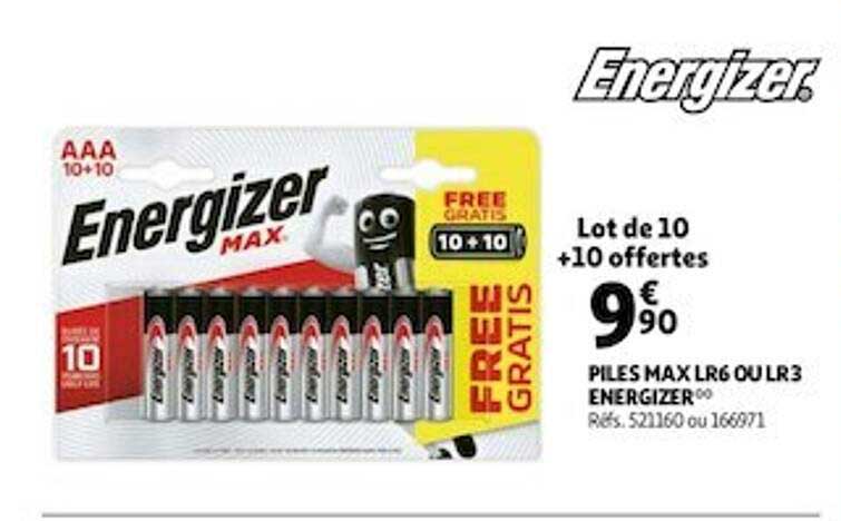 Piles Max Lr6 Ou Lr3 Energizer
