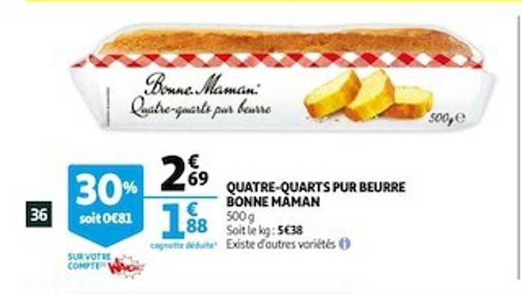 quatre-quarts pur beurre bonne maman